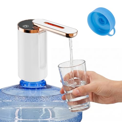 Myvision Water Dispenser for 5 Gallon Bottle, Portable USB Charging Electric Water Pump, Drinking...
