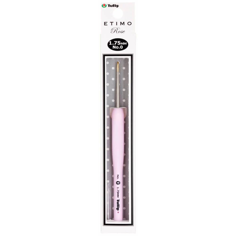 Tulip Needle Company TEL-00E Etimo Rose Steel Crochet Hook-Size 0/1.75mm-image-12