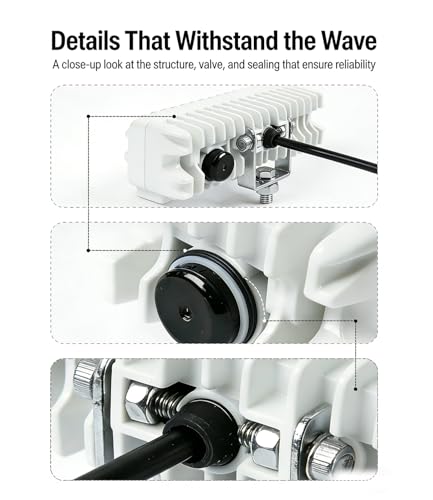 Éclairage LED bateau étanche anti-brouillard pour pont 12V