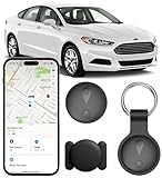 Undetectable GPS Tracker for Vehicles - Real-Time Tracking, No Monthly Fee/No SIM Card, Works with iOS Find My | Mini Hidden Magnetic GPS Locator, Ultra-Slim, IP68 Waterproof, 12-Month Working Time