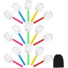 Elcoho 25 Pack Magnifying Glasses 3X Plastic Colorful Magnifying Glasses for Party Favors with Storage Bag, 5 Colors