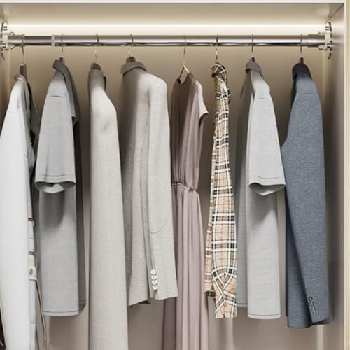 Tringle penderie pour garde-robe étroite : la solution murale en acier réglable 55-75cm