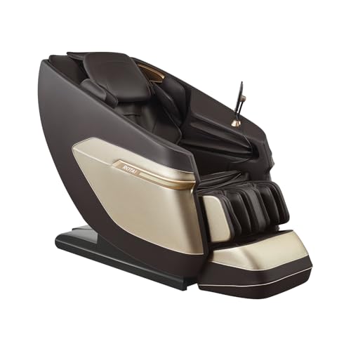 Image of ROTAI R-RELX Luxury 3D Massage Chair | 19 Auto Programs | Zero Gravity Recliner | 7 inch Touchscreen Controller | Bluetooth Speakers | Smart Voice Control | Child Lock & Sleep Mode (Brown)