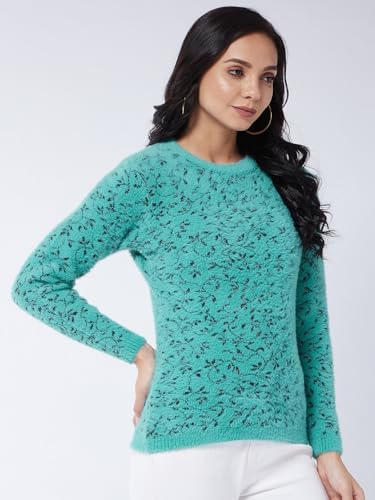 Image of Modeve Women Flower Print Sweater for Winters||Winterwear||