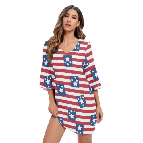 Robe de plage en mousseline de soie haut de gamme à rayures bleu et blanc