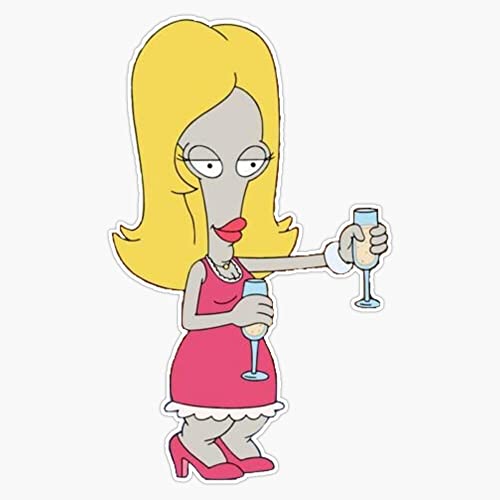 American Dad Roger As Francine Bumper Sticker Vinyl Decal 5