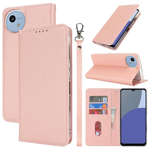 AQUOS wish4 ケース シャープ AQUOS wish4 SH-52E 手帳型 アクオス wish4 カバー 手帳ケース AQUOS wish4 SH-M27 手帳型ケース AQUOS wish4 case zouzt PUレザー製 ストラップ付き