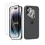 【目に優しい! 4枚セット】 for iPhone16用の液晶保護ガラスフィルム ブルーライトカット 2枚+レンズフィルム2枚 6.1インチ 国産ガラス使用 極薄 気泡なし 硬度9H 液晶保護フィルム アイフォン16 強化ガラス 意匠良品(4枚入り ガイド枠付き ブルーライトカット, いPhone16)