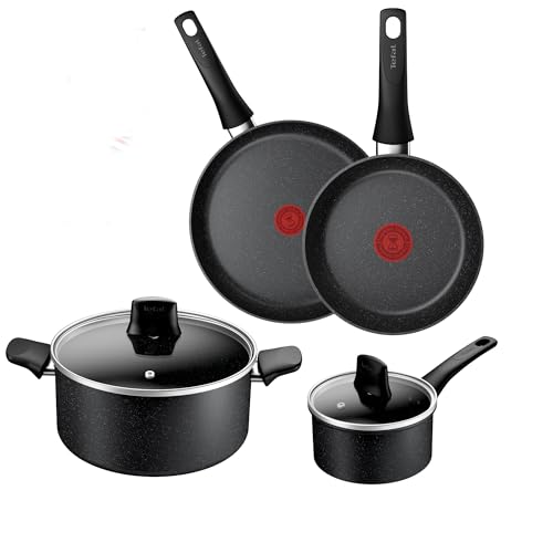 Tefal Titanium Stone Induction Non-Stick 4pc Set: Frying pan 20/2...