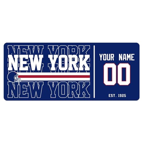 Image of ANTKING New York Mouse Pad Custom Name and Number Desk Pad for Men Women Youth Gifts