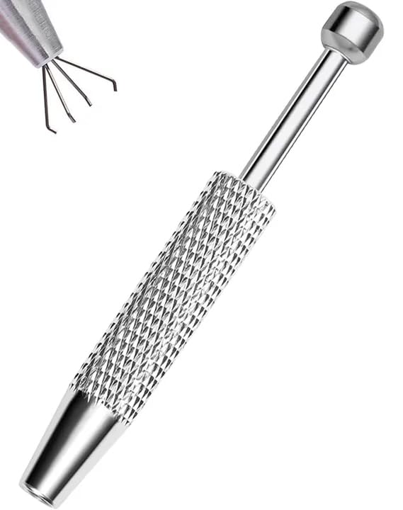 OUFER Pince pour Piercing Acier Chirurgical Aiguille Guide de Perçage Pince pour Billes Outil de Piercing pour Ouvrir et Changer Accessoires de Kit pour...