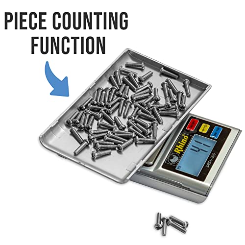 Balança de Precisão RHINO, 100g / 0,01, Aço Inox, Função de Contagem de peças BABOL-100G Ideal para