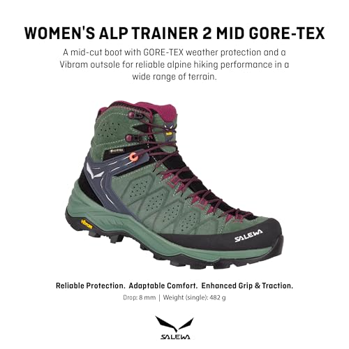 Image of Salewa Women's Alp Trainer 2 Mid Gore-Tex Waterproof GTX Hiking Boot