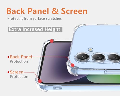 Image of for [Samsung S25 Plus] Case,[Samsung Galaxy S25 Plus] Phone Back Case Cover Clear Transparent Corners TPU Shock-Absorption Cell Phone Cover for [Samsung S25 Plus] - Transparent