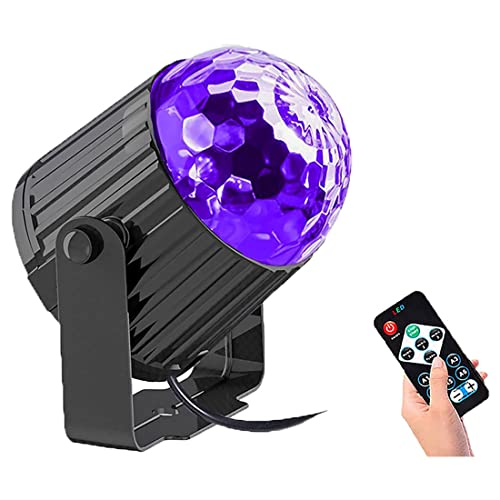 BEEOFICEPENG - Luz negra UV, luz con toma de 6 W, color negro para fiesta luminosa, Halloween, cartel fluorescente, enchufe de la UE