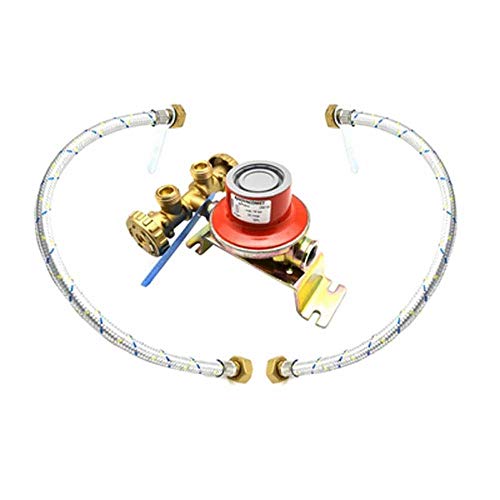 Kit mini-centralina per gas con regolatore BP e rub. di intercettazione W20x1/14SX-3/8F