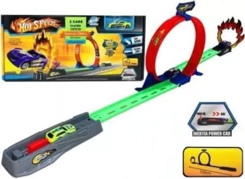 Image of 360 Car Racing Track Toy Set for Kids 5-10 Years | Powerful Launcher with Inertia Powered Cars | Spin Loop Action Racing Track | Gift for Boys & Girls