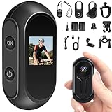 Pudet Luo Mini Kamera Action, 160 Minuten Aufnahmezeit Action Cam Mini, 1080P HD & 120° Weitwinkel Bodycam mit Automatischem Nachtsichtmodus