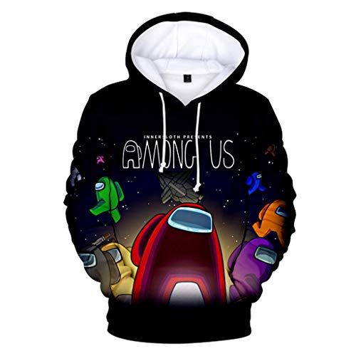 Unisex Among Us Hoodie Pulli,Teenager Mädchen Harajuku Pullover Druck Kapuzenpulli Weihnachten Herren Kapuzen Spiel Sweatshirts Langarm Casual