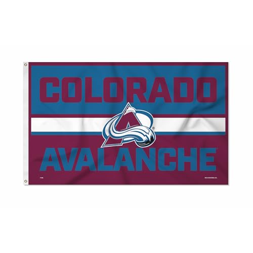 Rico Industries NHL Hockey Colorado Avalanche Bold 3 x 5 Banner Flag