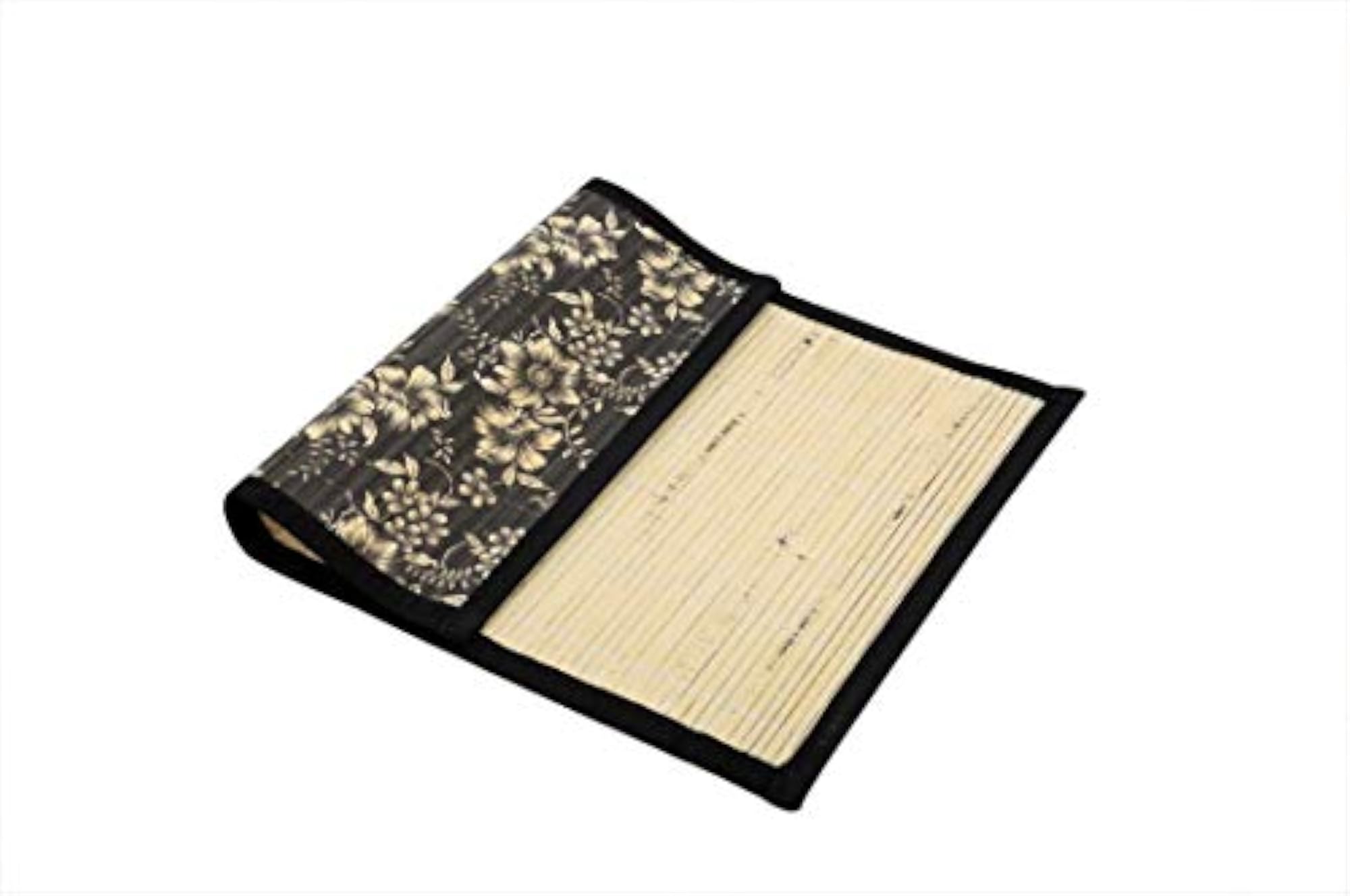 Black and White Floral Print Placemats, Pack of 6
