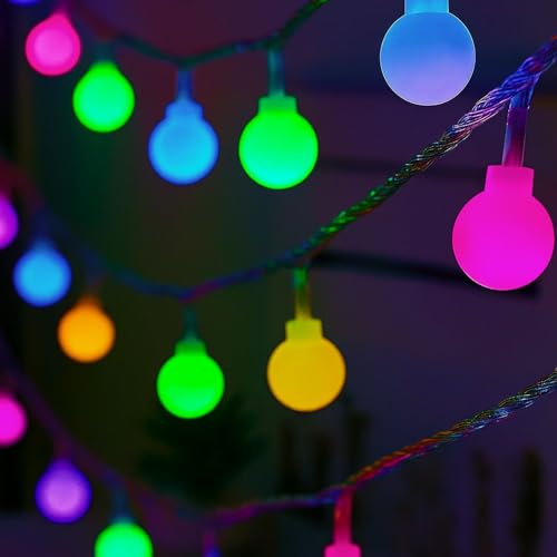 Image of MPROW Multi-Color LED Berry Ball String Lights for Decoration (Set of 1) - Water Resistant Decorative Fairy Lights for Diwali, Christmas, Wedding & Home Decor - Festive Ambiance Smart Lighting