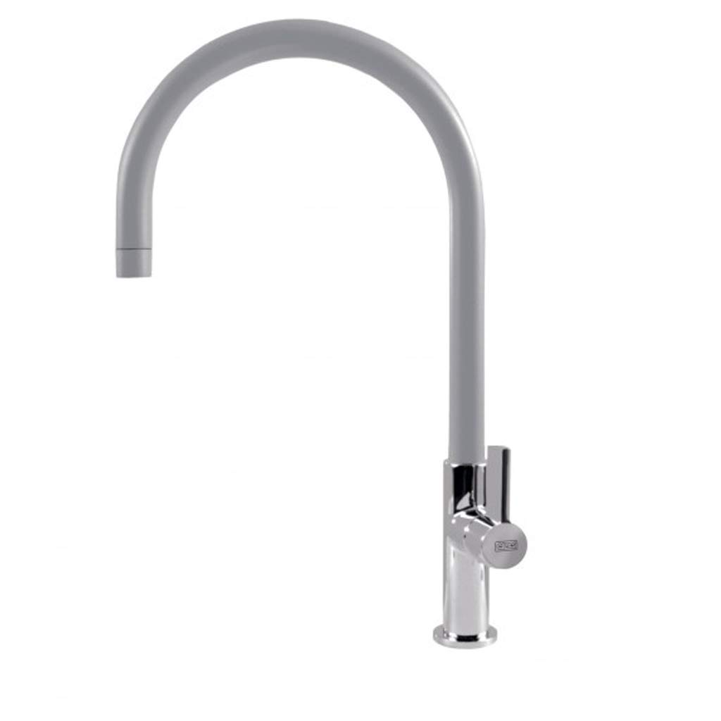 Elleci Volta Miscelatore Monocomando con Canna Girevole, Alluminio 79
