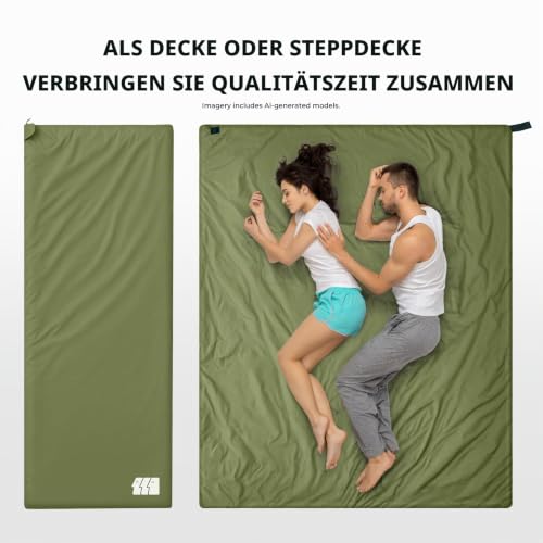TANSTRIDER Leichter Schlafsack für warmes Wetter für Erwachsene und Jugendliche, Sommer, tragbar, wasserdicht, kompakt, Ultraleicht… – Ansicht 4