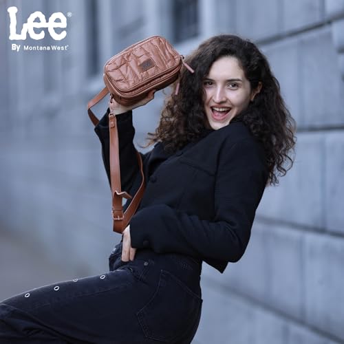 Montana West x Lee Puffer Crossbody Bags for Women Small Quilted Lightweight Water-resistant Purse with Adjustable Strap3