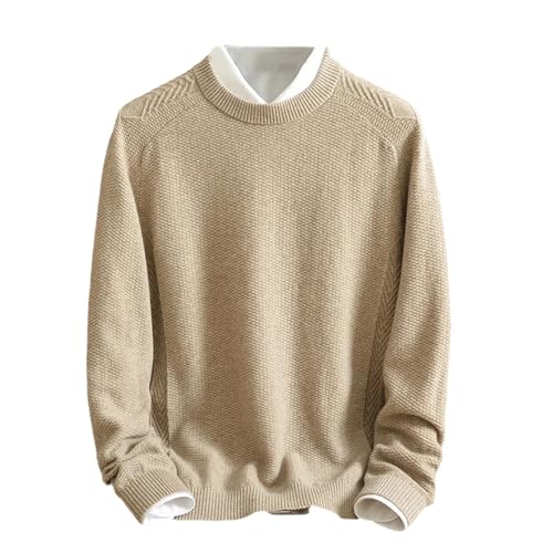 Pull en cachemire col rond homme pour affronter l'hiver en terrasse ou au bureau