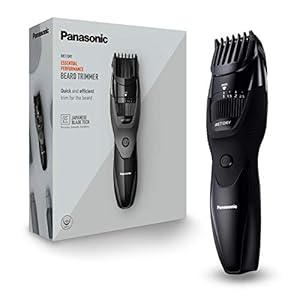 Panasonic ER-GB43 Bartschneider mit 20 Längeneinstellungen (0.5-10 mm), inklusiv Ladestation schwarz