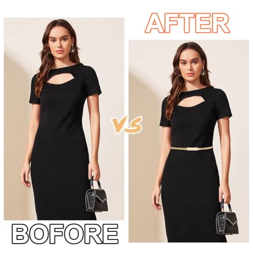 Wide Waist Cincher Belt for Women, PU Leather Fashion Accessory in Gold4