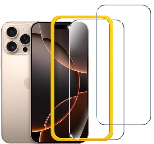 iVoler Pellicola Vetro Temperato per iPhone 16 PRO Max 6.9 Pollici, con Strumenti di Installazione, Pellicola Protettiva Anti Graffio, Durezza 9H, HD Trasparente, Senza Bolle, 2 Pezzi