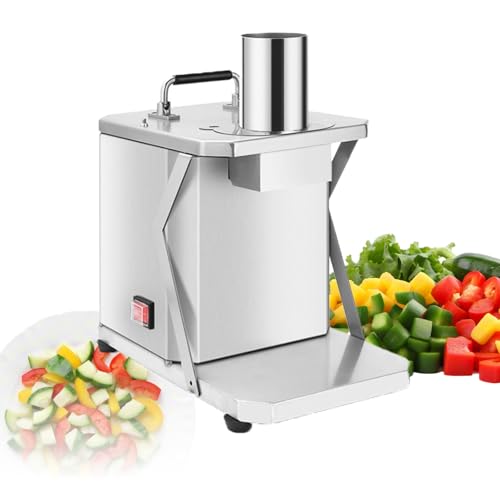 TAOHONGLIU Procesador de Alimentos eléctrico para Frutas y Verduras, picadora de Verduras de 200 W con moldes de 6 mm, 8 mm, 10 mm, 12 mm y 15 mm, picadora Profesional,15mm