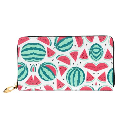Pochette de voyage pastèque en cuir pour femme idéale pour vos vacances d'été
