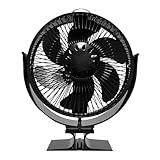 Wärmeversorgter Ofenventilator, 360-Grad-Drehung, Ventilatoren für, leise, Zubehör für Haus, Miete, Hotel, Restaurant, Wohnzimmer, Wohnung