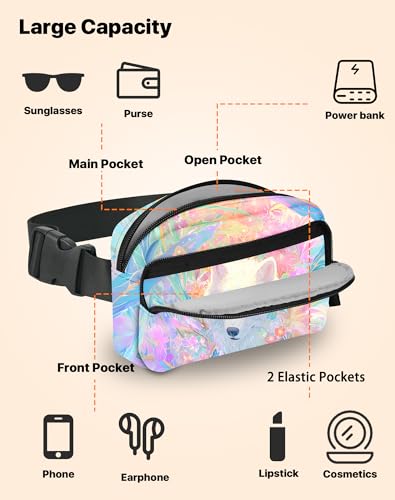 Image of Wolf Fanny Pack for Women Belt Bag Fashion Everywhere Waist Pouch Lightweight Crossbody Bags with Adjustable Strap