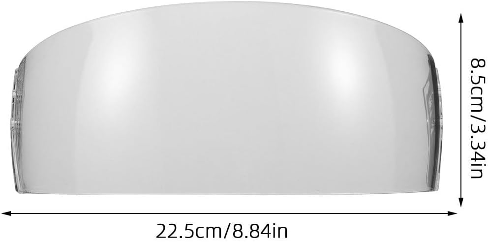 SUPVOX Ice Hockey Helmet Visor - Clear Anti-Scratch and Anti-Fog Straight Cut Shield - Helmet Visor Replacement for Ice Hockey Game Protection