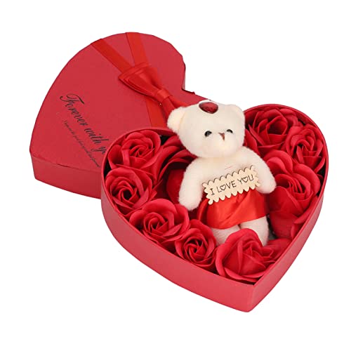 Dioche Pétalos para Baño, Flor de Baño, de Baño Perfumado Floral, de Pétalos, Caja de de Rosas, Decoración del Hogar, de Rosas para Aniversario, Cumpleaños, Boda, 6,7 X 6,1 X 1,6