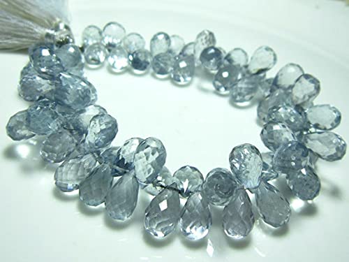 Quartz mystique bleu en larmes facettées pour créer des bijoux chargés d'émotion LKBEADS