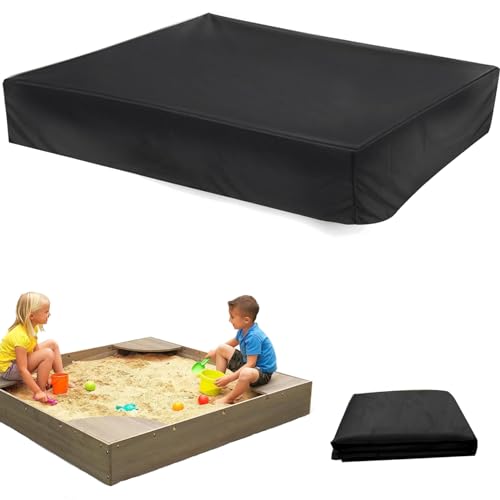 Bâche Bac à Sable,120 * 120cm Housse de Protection pour bac à Sable,Bac à Sable avec Cordon de...