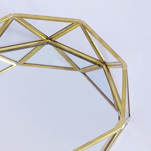 Generic Decoração de Penteadeira de Espelho Cosmético para Maquiagem, S 18x18x4cm