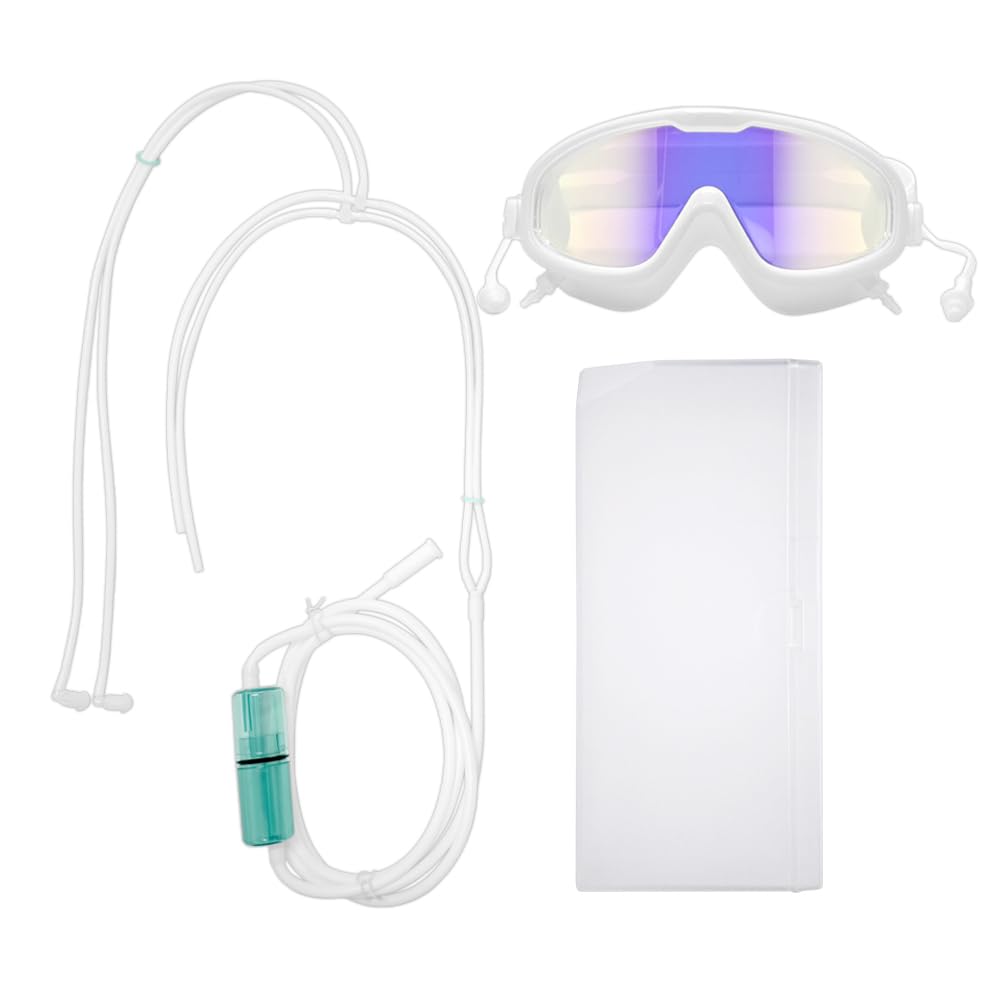 2 en 1 Lunettes de vue absorbant l'hydrogène Masque pour les yeux Lunettes à hydrogène Grand débit Production d'hydrogène Machine intégrée à la maison Oxygène et hydrogène