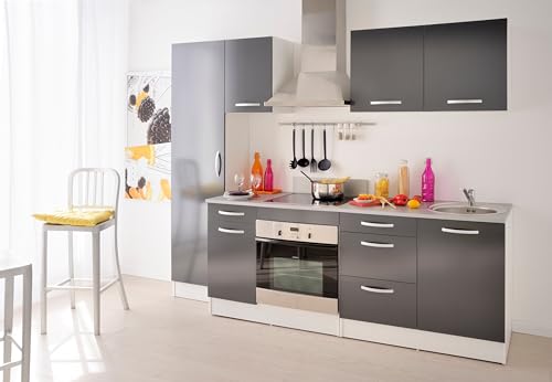 Meuble Haut De Rangement 1 Porte - L 40 X P 35,6 X H 57,9 Cm - Gamme Eko - Gris