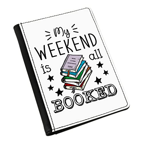 Protégez votre document avec la housse passeport Mon Weekend Est Tout Booked contre l'usure