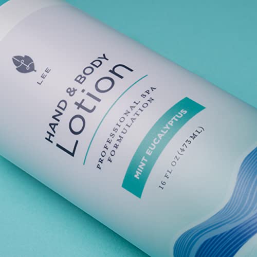 Lee Beauty Professional Mint Eucalyptus Shea Butter Body Lotion With Coconut Oil, 16Oz #TOP5