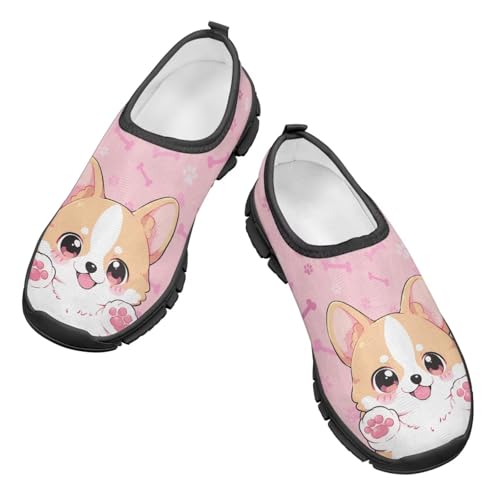 Cute Dog Shoes for Girls Breathable Mesh Running Sneakers Lightweight Slip on Tennis Shoes Athletic Shoe3