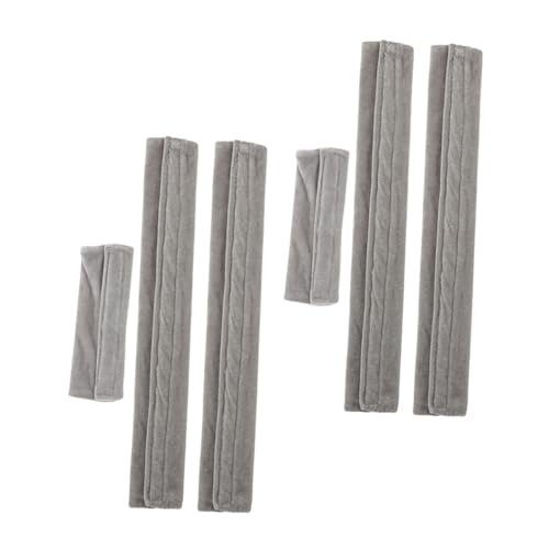 OSALADI 6 piezas Protector de Tiradores para Nevera y Microondas Fundas Lavables Antideslizantes y Resistentes Manchas Cubre Asas para Frigorífico y Cocina Gris Multiusos