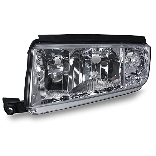 TYC Faro delantero izquierdo para Skoda Fabia (6Y2/6Y3/6Y5) 1999-2008, H3/H7, LWR, E13, Negro, Ámbar, Resistente al agua y polvo