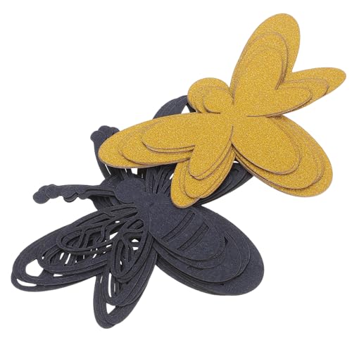 Vinilos decorativos 3D de abejas, pack 12 unidades